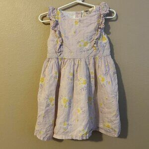 Light Purple OshKosh B’gosh Floral Girls Toddler Dress Sparkle 4T